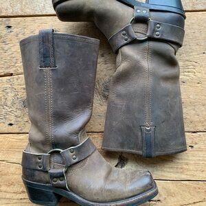 Frye Harness 12R in Tan Oiled Leather